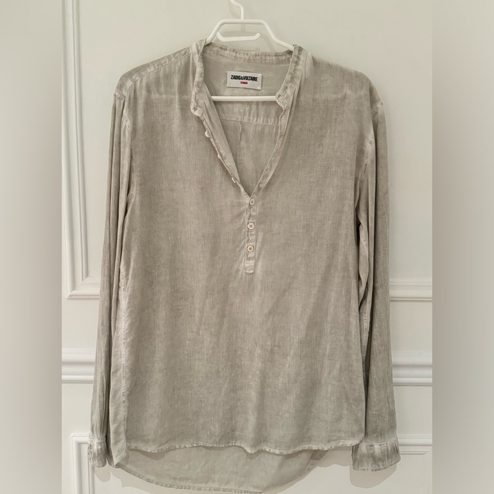 Vintage Zadig & Voltaire Homme grey top. Very light and breathable! Unisex.